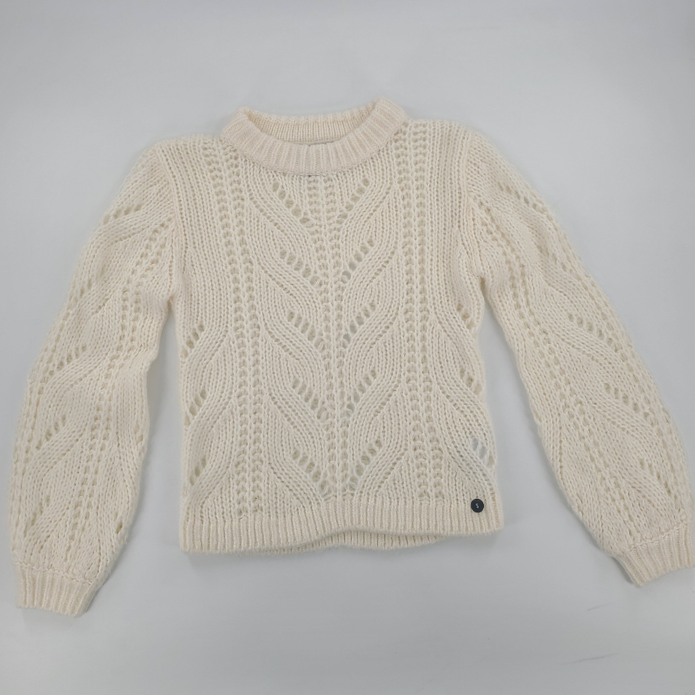 ABERCROMBIE AND FITCH Crew Neck Sweater in Ivory NWOT
